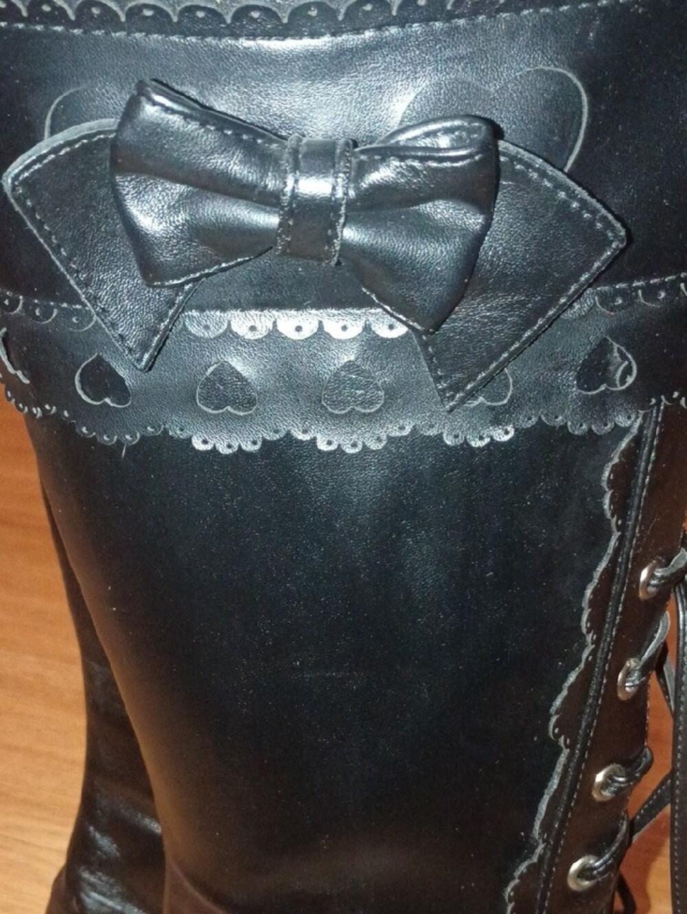 ANGELIC IMPRINT HEART CUTOUT PLATFORMS — ARCHIVE PIECE - Picture 11 of 16